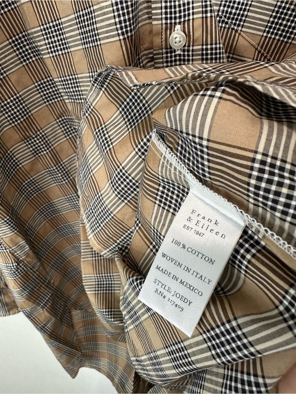 Frank & Eileen Tan and Black jodey Plaid Button-Up Shirt - Picture 6 of 9